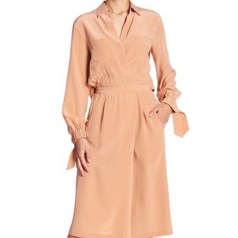 Vince Silk Shirt Dress